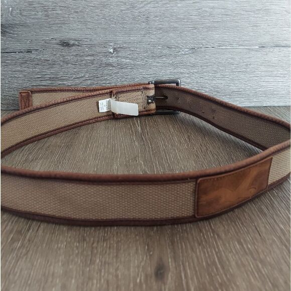 American Eagle Tan Canvas Belt Size 32 - Picture 2 of 7